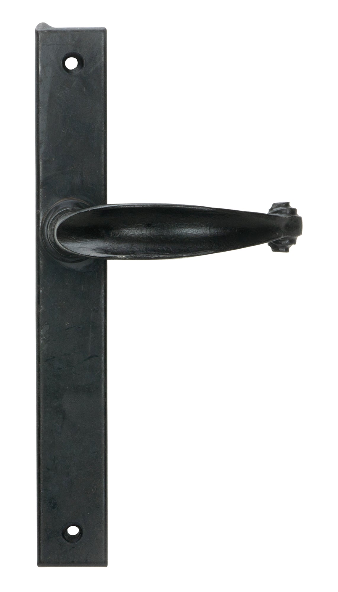 From The Anvil's External Beeswax Cottage Slimline Lever Espag. Latch Set