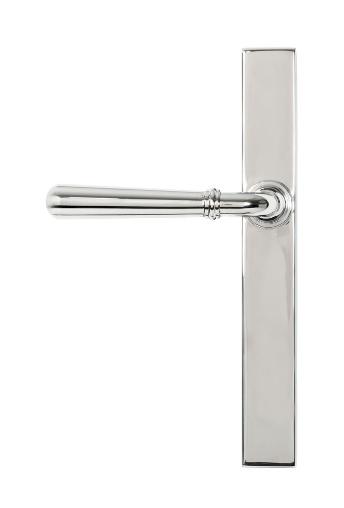White background image of From The Anvil's Polished Marine SS (316) Newbury Slimline Lever Espag. Latch Set | From The Anvil