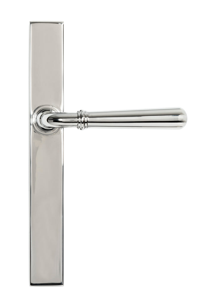 White background image of From The Anvil's Polished Marine SS (316) Newbury Slimline Lever Espag. Latch Set | From The Anvil