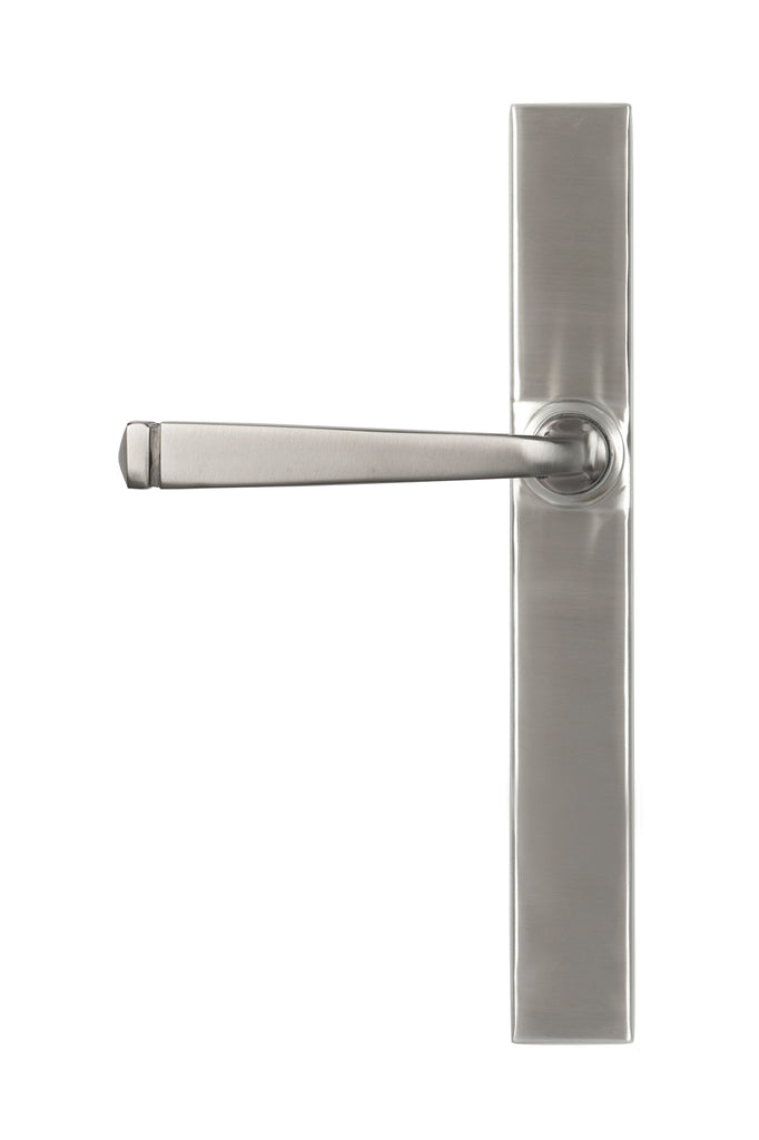 White background image of From The Anvil's Satin Marine SS (316) Avon Slimline Lever Espag. Latch Set | From The Anvil