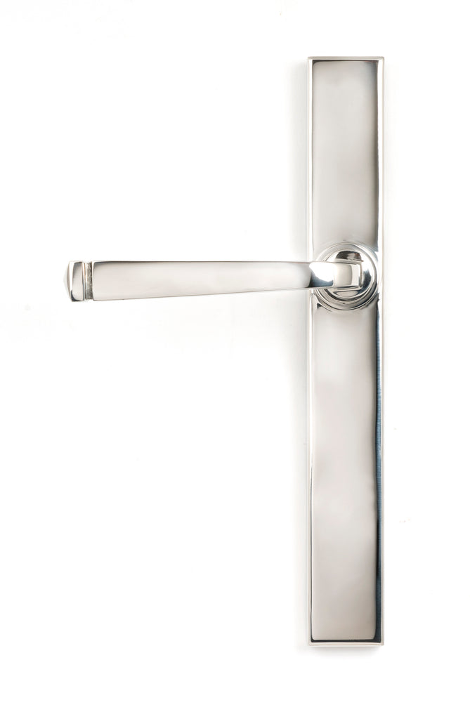 White background image of From The Anvil's Polished Marine SS (316) Avon Slimline Lever Espag. Latch Set | From The Anvil