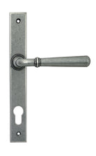 From The Anvil's Pewter Patina Newbury Slimline Lever Espag. Lock Set