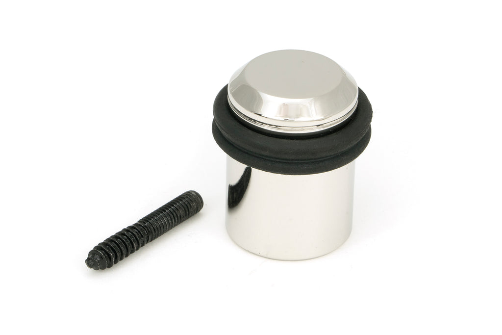 White background image of From The Anvil's Polished Marine SS (316) Floor Mounted Door Stop | From The Anvil