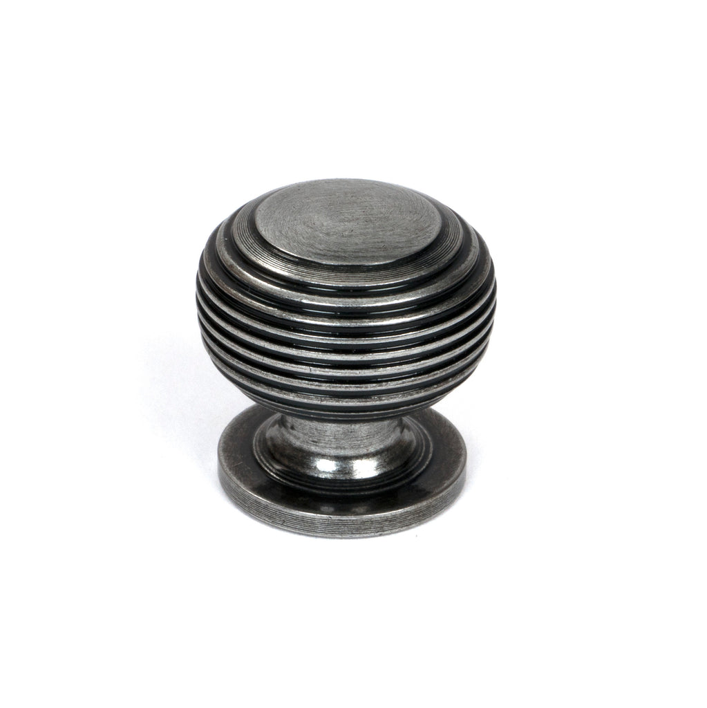 White background image of From The Anvil's Pewter Patina Beehive Cabinet Knob | From The Anvil