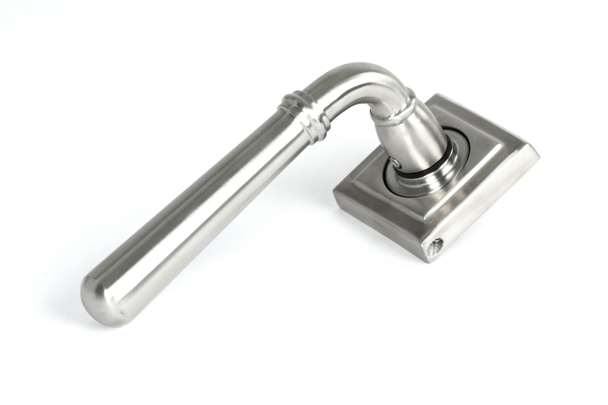 From The Anvil's Satin Marine SS (316) Newbury Lever on Rose Set (Sprung)