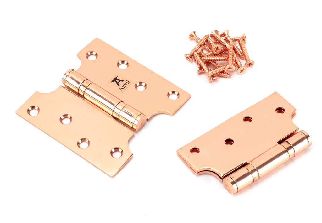 White background image of From The Anvil's Polished Bronze Parliament Hinges SS (pair) | From The Anvil