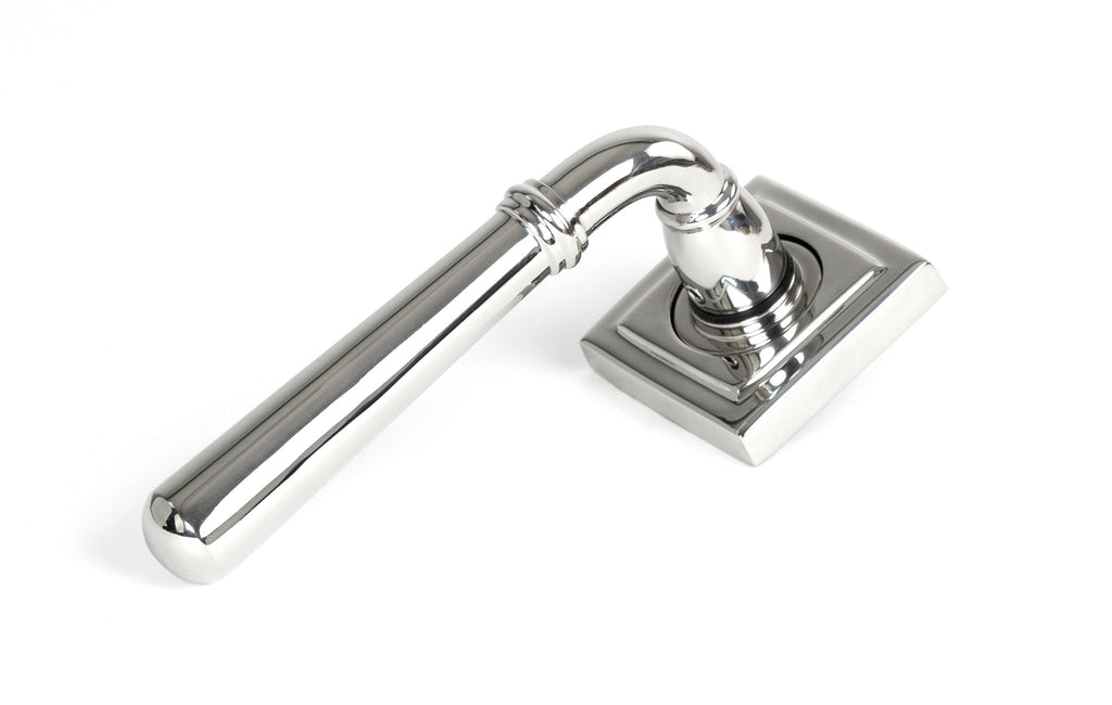 White background image of From The Anvil's Polished Marine Stainless Steel Newbury Lever on Rose Set (Unsprung) | From The Anvil