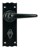 From The Anvil's Black Oak Lever Bathroom Set