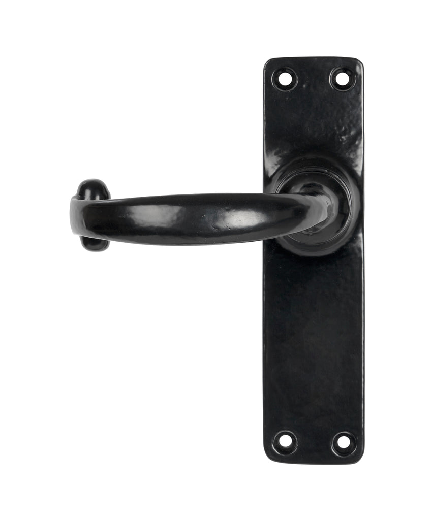 White background image of From The Anvil's Black Classic Lever Latch Set | From The Anvil