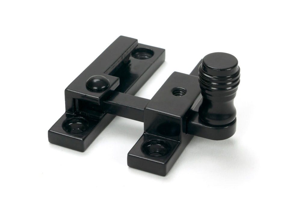 White background image of From The Anvil's Black Prestbury Quadrant Fastener - Narrow