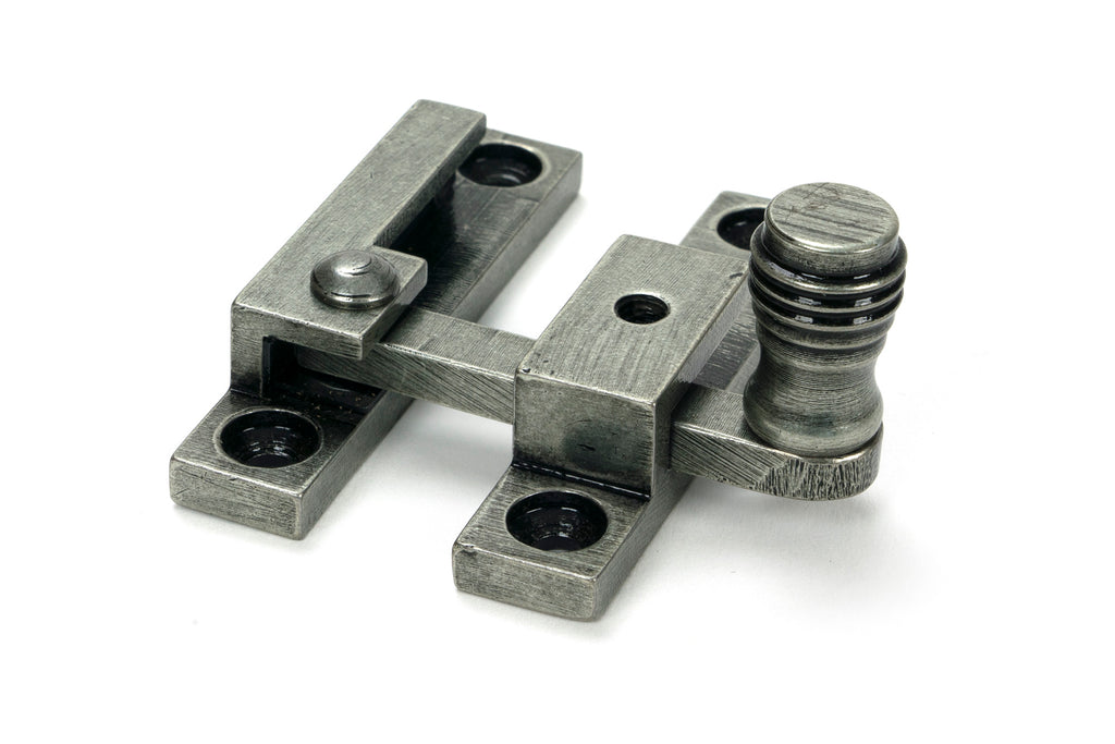 White background image of From The Anvil's Pewter Prestbury Quadrant Fastener - Narrow