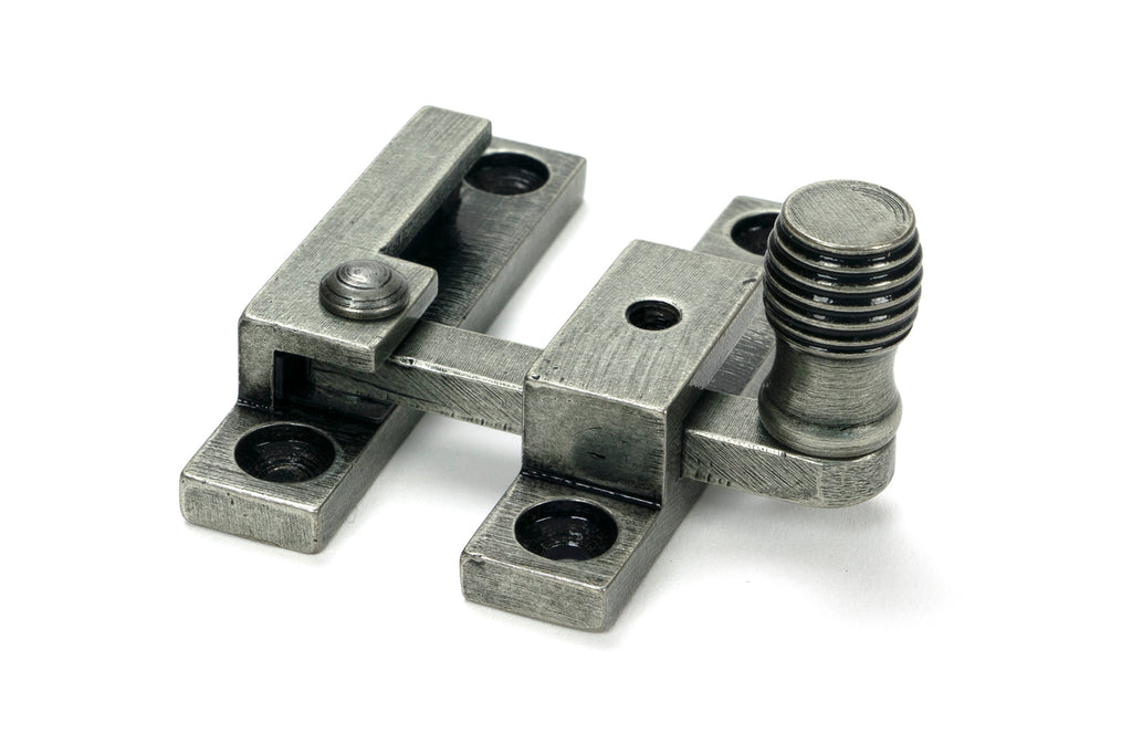 White background image of From The Anvil's Pewter Beehive Quadrant Fastener - Narrow