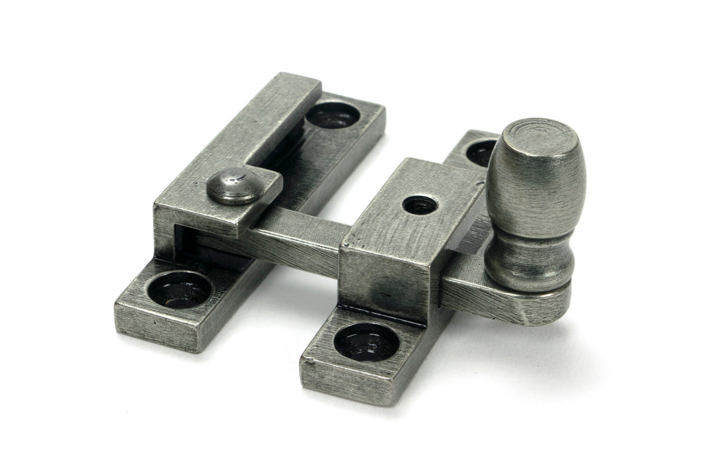 White background image of From The Anvil's Pewter Mushroom Quadrant Fastener - Narrow