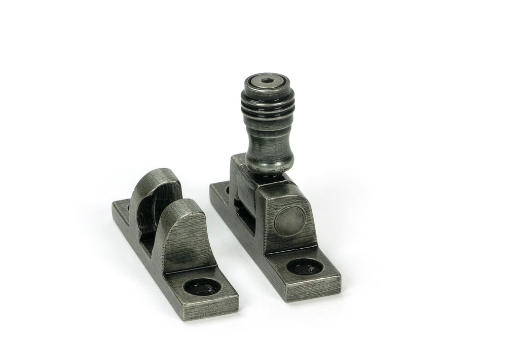 White background image of From The Anvil's Pewter Prestbury Brighton Fastener - Narrow (Square)