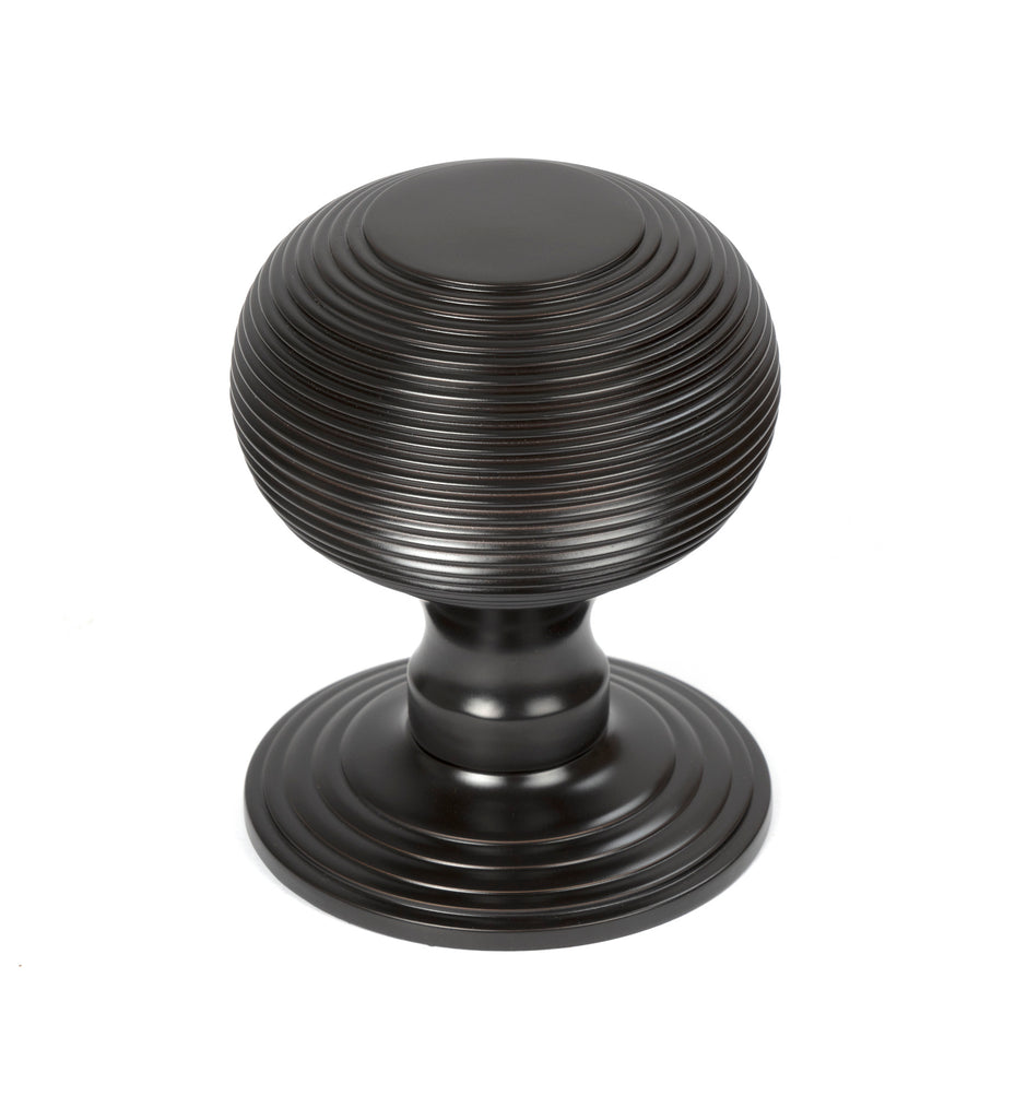 White background image of From The Anvil's Aged Bronze Beehive Centre Door Knob | From The Anvil