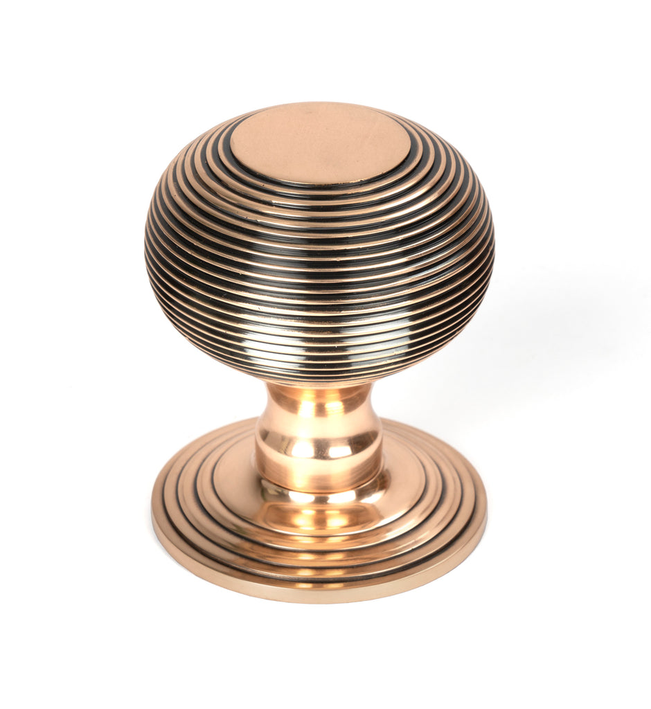 White background image of From The Anvil's Polished Bronze Beehive Centre Door Knob | From The Anvil