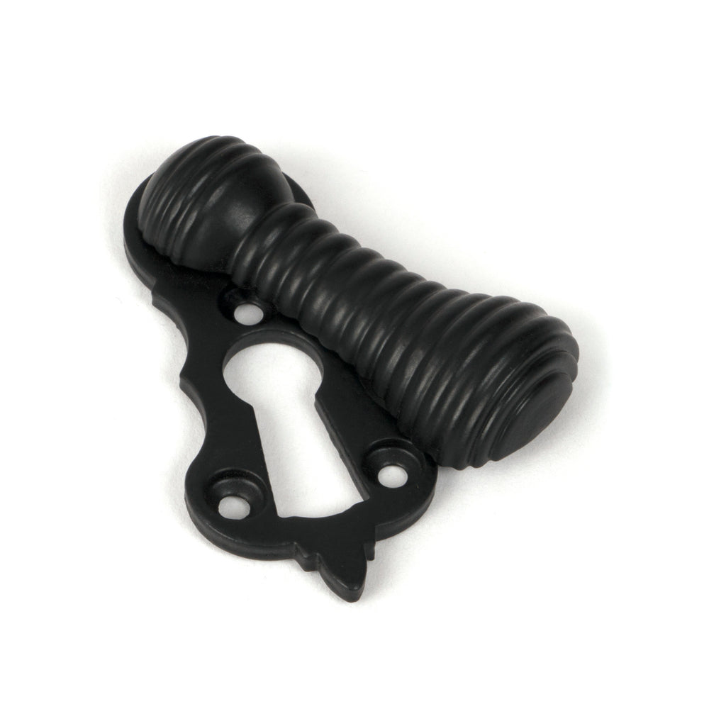 White background image of From The Anvil's Matt Black Beehive Escutcheon | From The Anvil