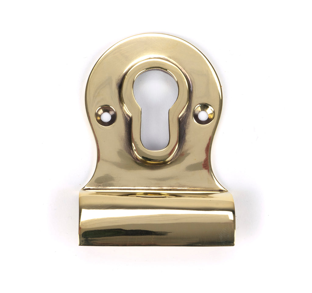 White background image of From The Anvil's Aged Brass Euro Door Pull | From The Anvil