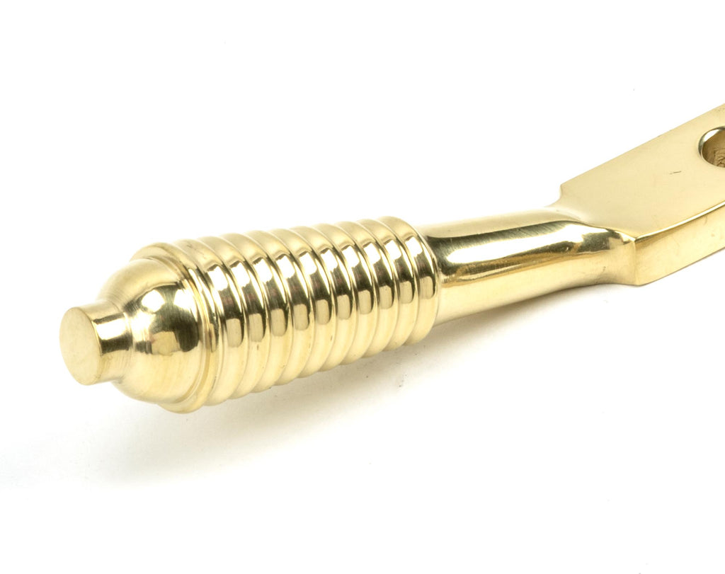 White background image of From The Anvil's Polished Brass Reeded Stay | From The Anvil