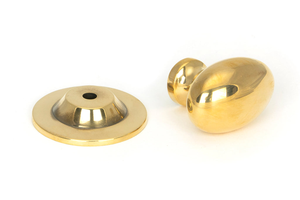 White background image of From The Anvil's Aged Brass Oval Cabinet Knob | From The Anvil