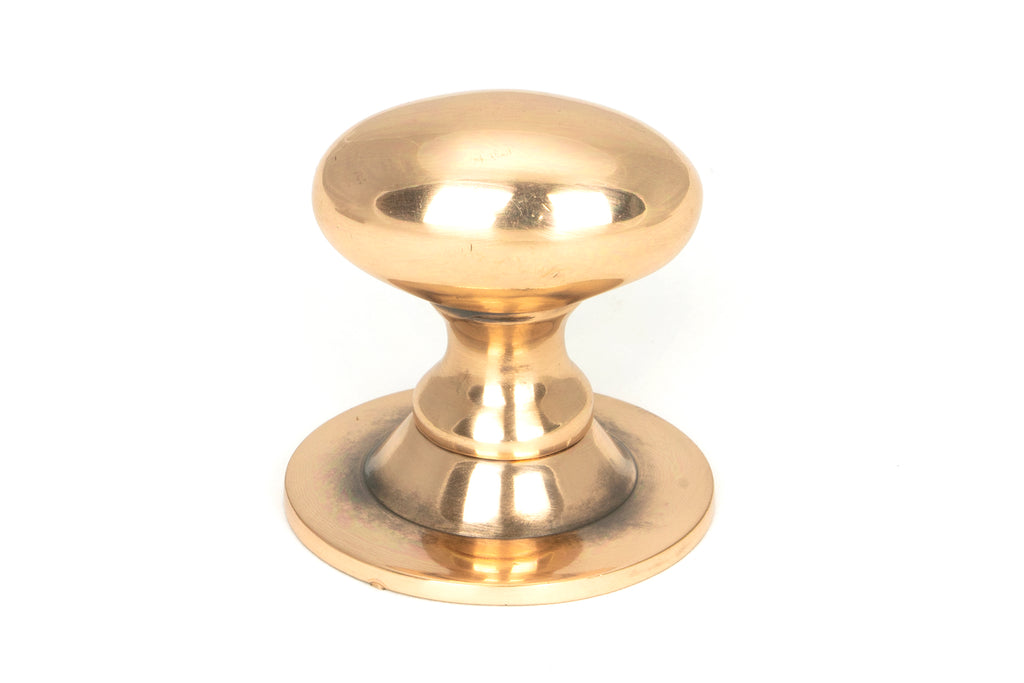 White background image of From The Anvil's Polished Bronze Oval Cabinet Knob | From The Anvil