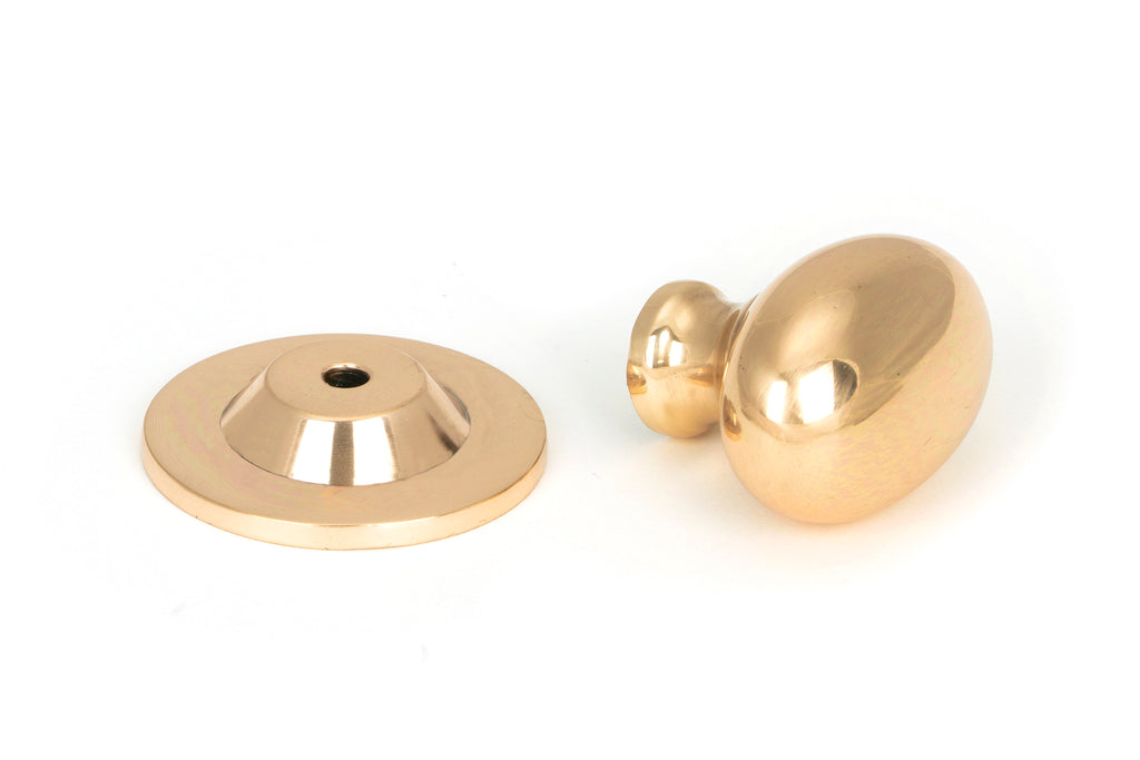 White background image of From The Anvil's Polished Bronze Oval Cabinet Knob | From The Anvil