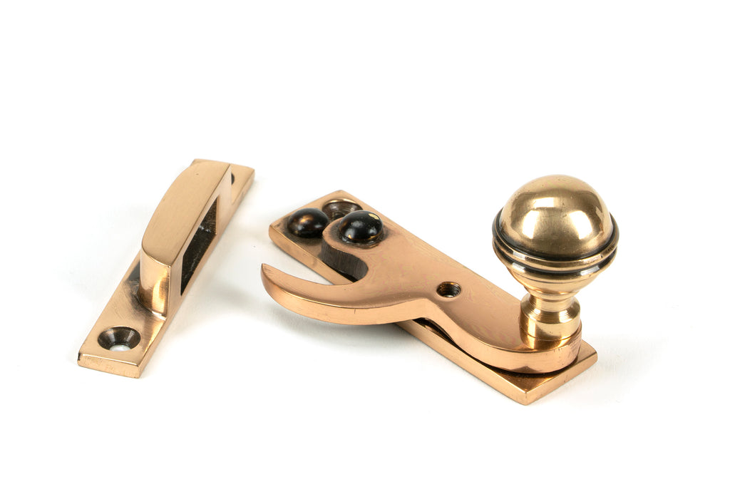 White background image of From The Anvil's Polished Bronze Prestbury Sash Hook Fastener | From The Anvil
