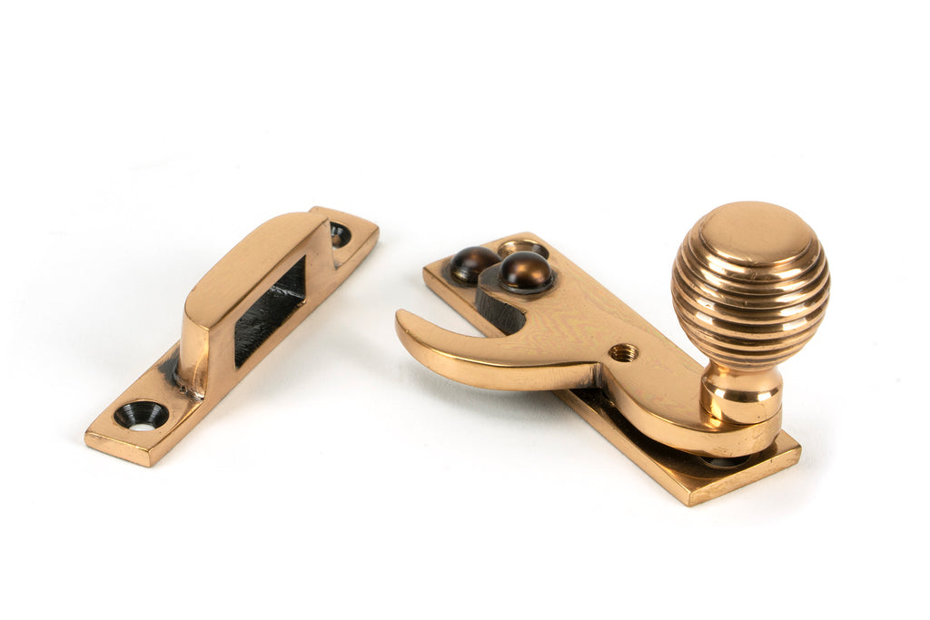 White background image of From The Anvil's Polished Bronze Beehive Sash Hook Fastener | From The Anvil