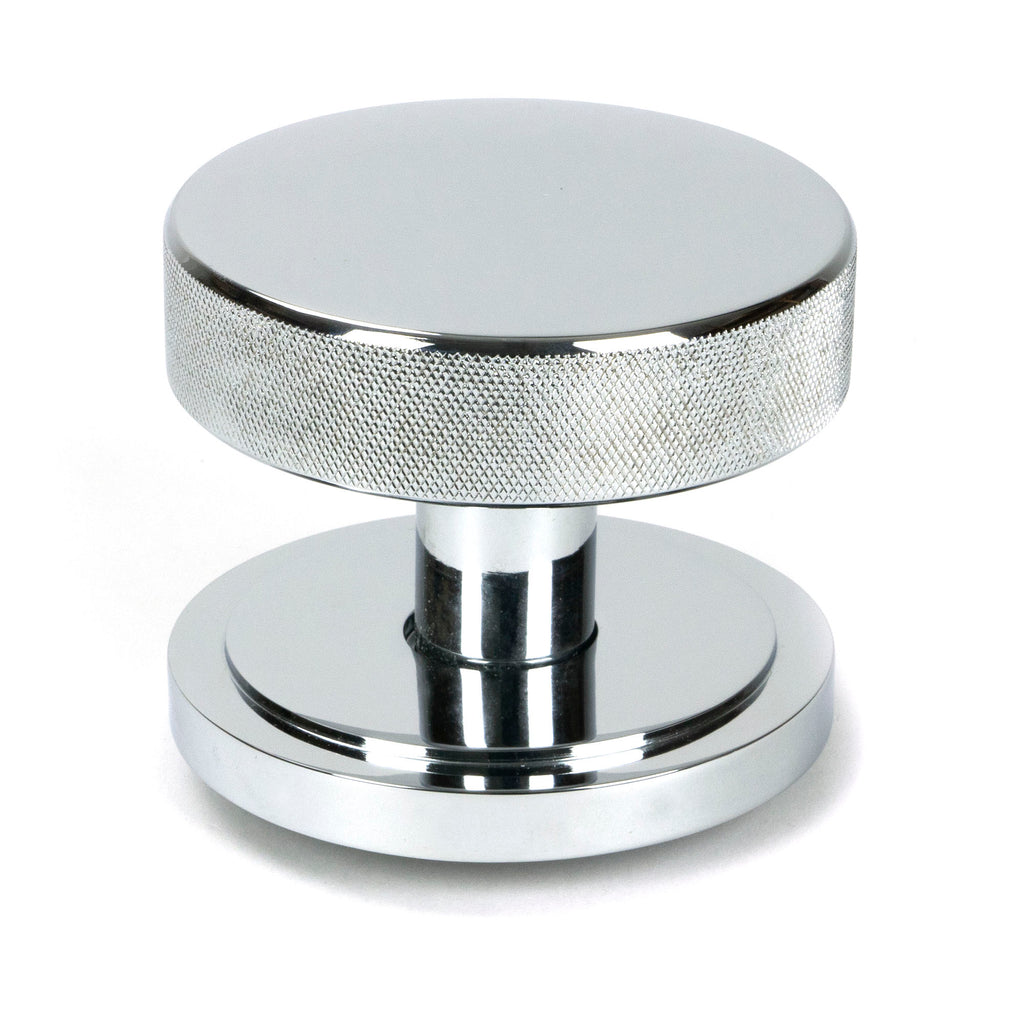 From The Anvil's Polished Chrome Brompton Centre Door Knob