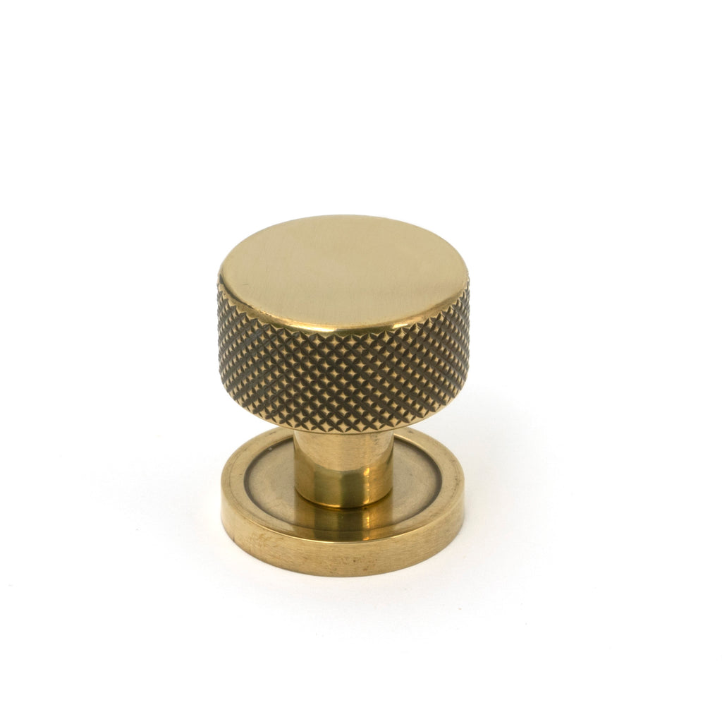 White background image of From The Anvil's Aged Brass 25mm Brompton Cabinet Knob | From The Anvil