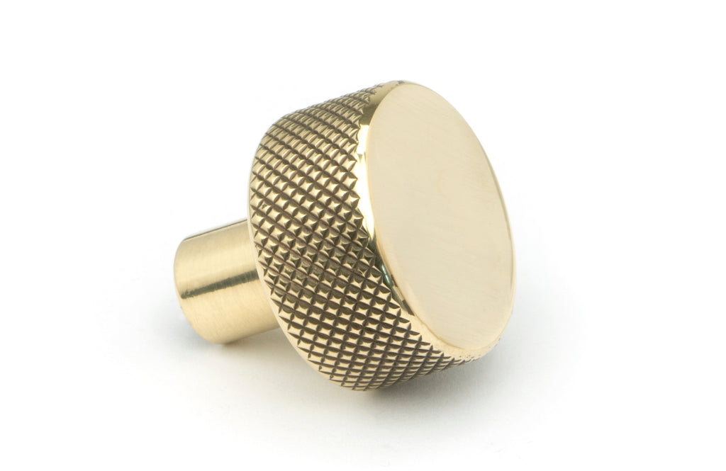 White background image of From The Anvil's Aged Brass 25mm Brompton Cabinet Knob | From The Anvil