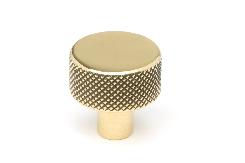 White background image of From The Anvil's Aged Brass 25mm Brompton Cabinet Knob | From The Anvil