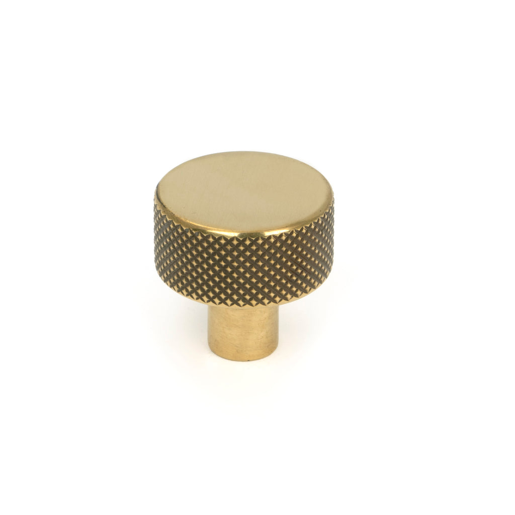 White background image of From The Anvil's Aged Brass 25mm Brompton Cabinet Knob | From The Anvil