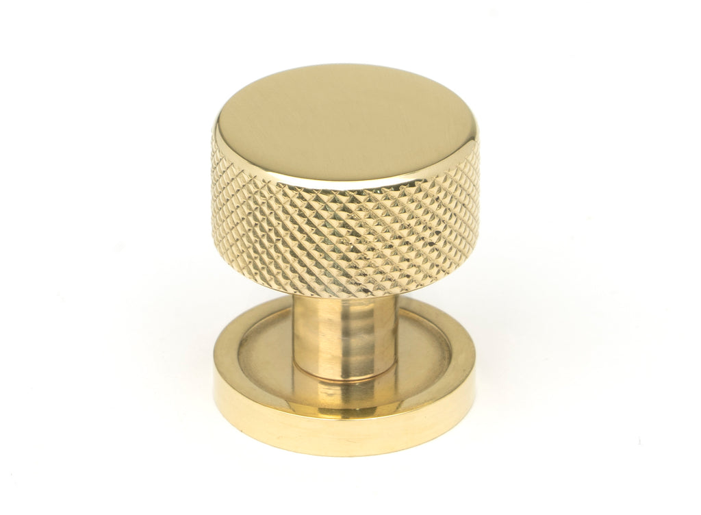 White background image of From The Anvil's Polished Brass 25mm Brompton Cabinet Knob | From The Anvil