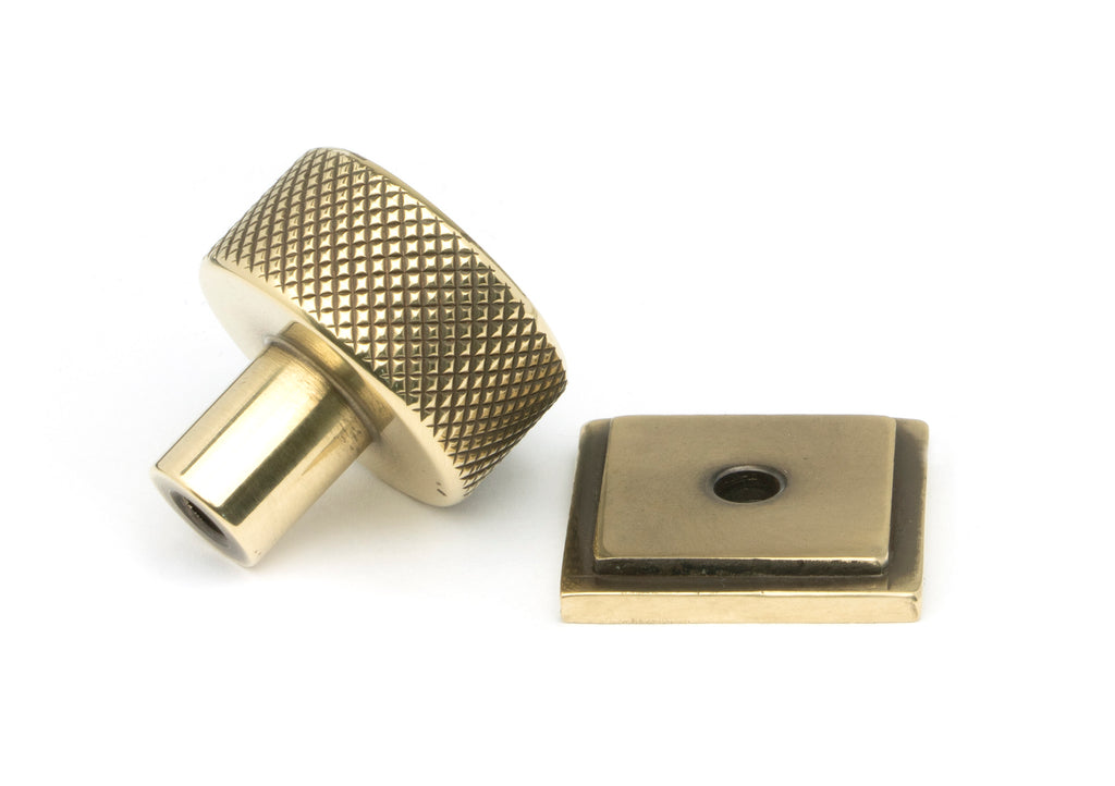 White background image of From The Anvil's Aged Brass 25mm Brompton Cabinet Knob | From The Anvil