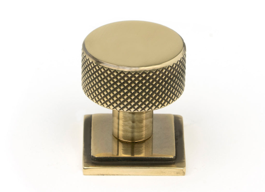 White background image of From The Anvil's Aged Brass 25mm Brompton Cabinet Knob | From The Anvil