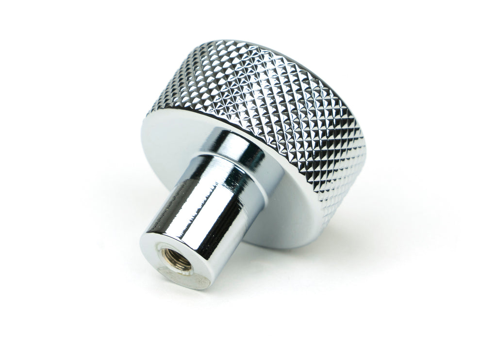 White background image of From The Anvil's Polished Chrome 25mm Brompton Cabinet Knob | From The Anvil