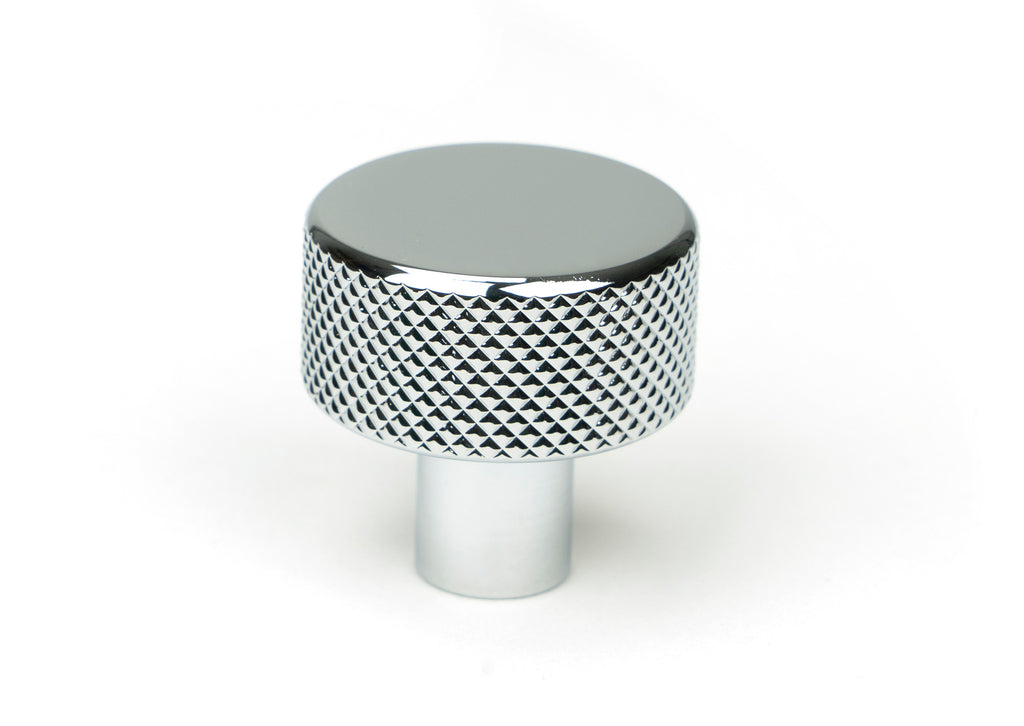 White background image of From The Anvil's Polished Chrome 25mm Brompton Cabinet Knob | From The Anvil