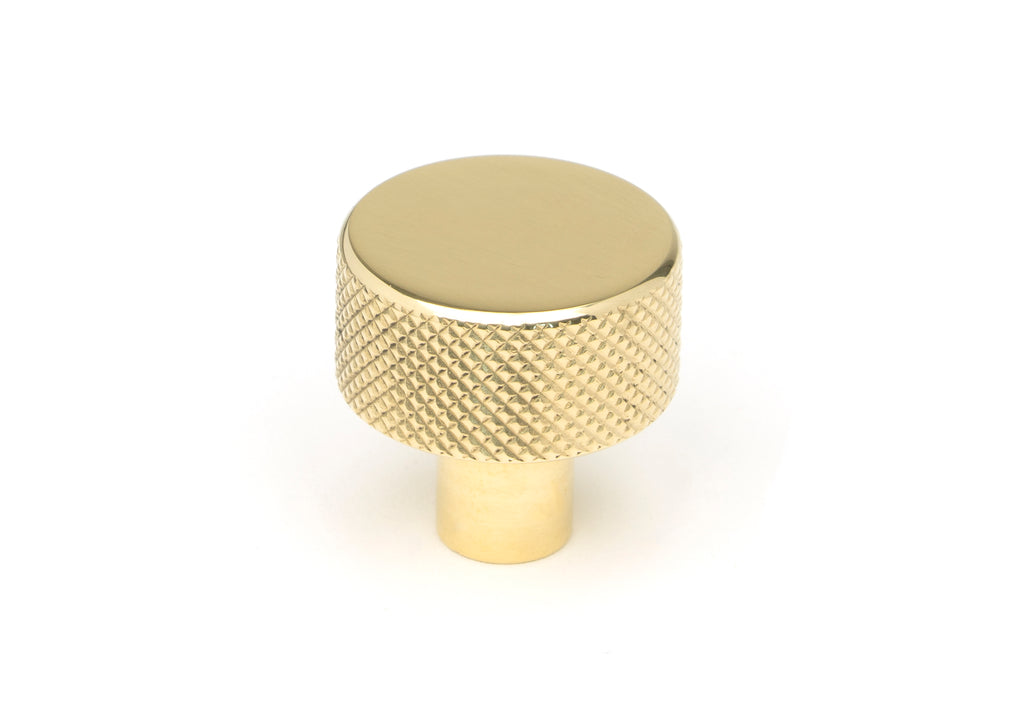 From The Anvil's Polished Brass 25mm Brompton Cabinet Knob