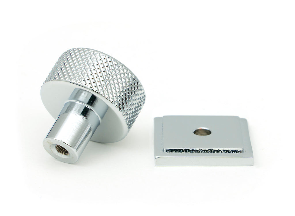 White background image of From The Anvil's Polished Chrome 25mm Brompton Cabinet Knob | From The Anvil