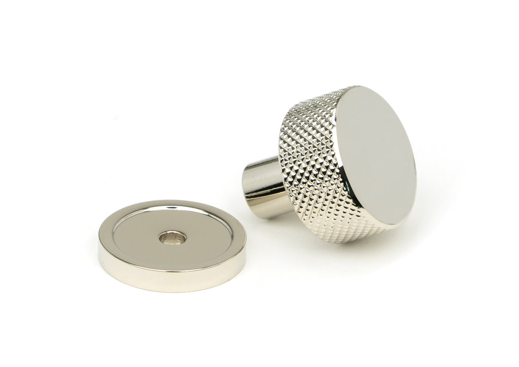 White background image of From The Anvil's Polished Nickel 25mm Brompton Cabinet Knob | From The Anvil