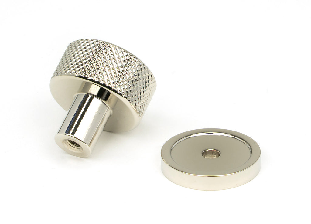 White background image of From The Anvil's Polished Nickel 25mm Brompton Cabinet Knob | From The Anvil