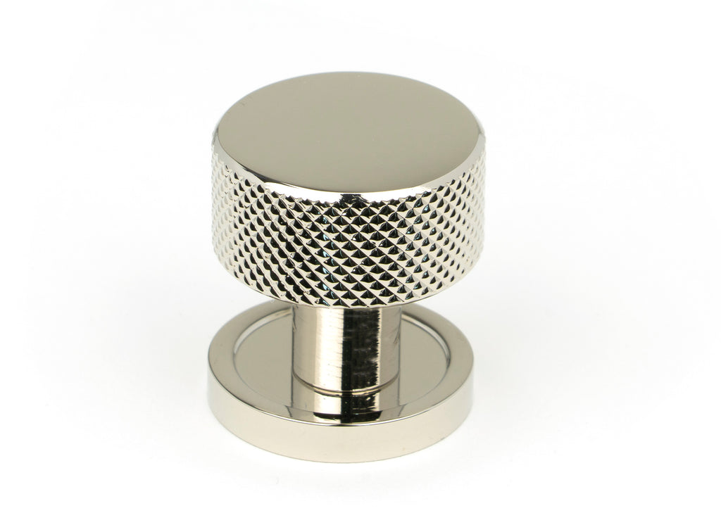 White background image of From The Anvil's Polished Nickel 25mm Brompton Cabinet Knob | From The Anvil