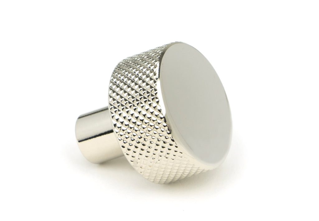 White background image of From The Anvil's Polished Nickel 25mm Brompton Cabinet Knob | From The Anvil