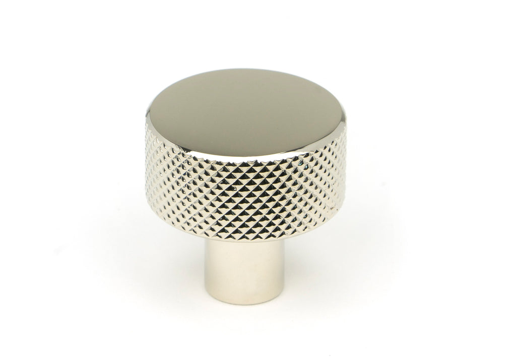 White background image of From The Anvil's Polished Nickel 25mm Brompton Cabinet Knob | From The Anvil