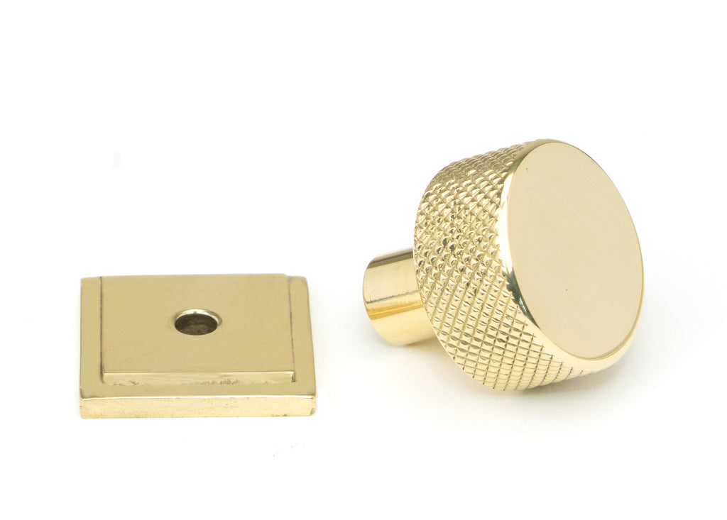 White background image of From The Anvil's Polished Brass 25mm Brompton Cabinet Knob | From The Anvil