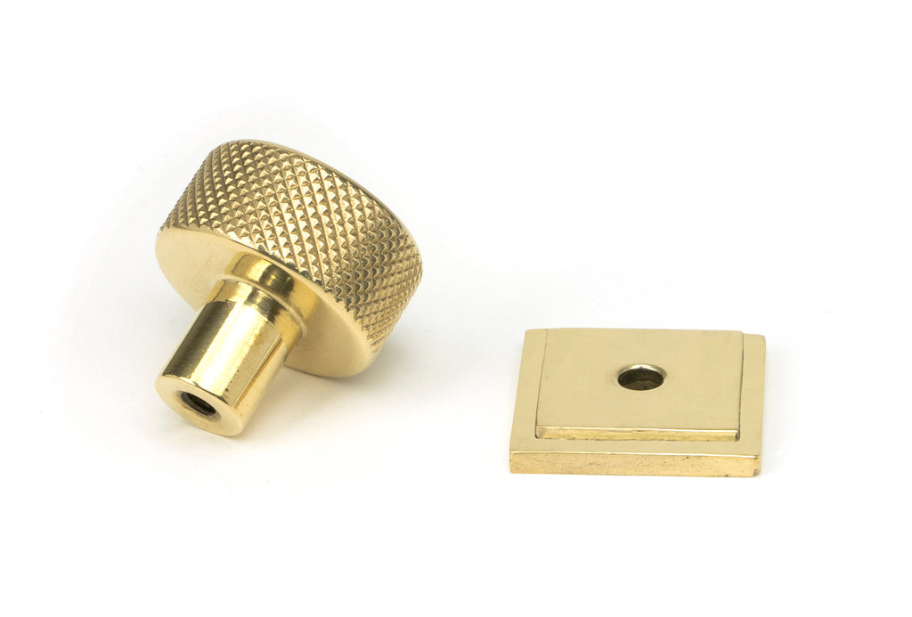 White background image of From The Anvil's Polished Brass 25mm Brompton Cabinet Knob | From The Anvil