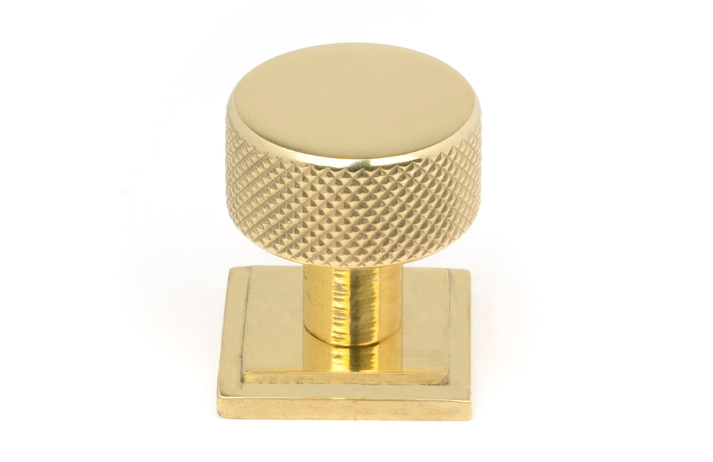 White background image of From The Anvil's Polished Brass 25mm Brompton Cabinet Knob | From The Anvil