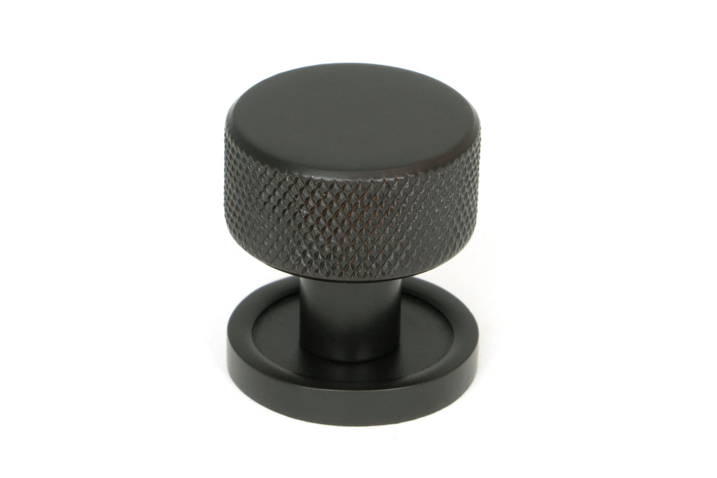 White background image of From The Anvil's Aged Bronze 25mm Brompton Cabinet Knob | From The Anvil