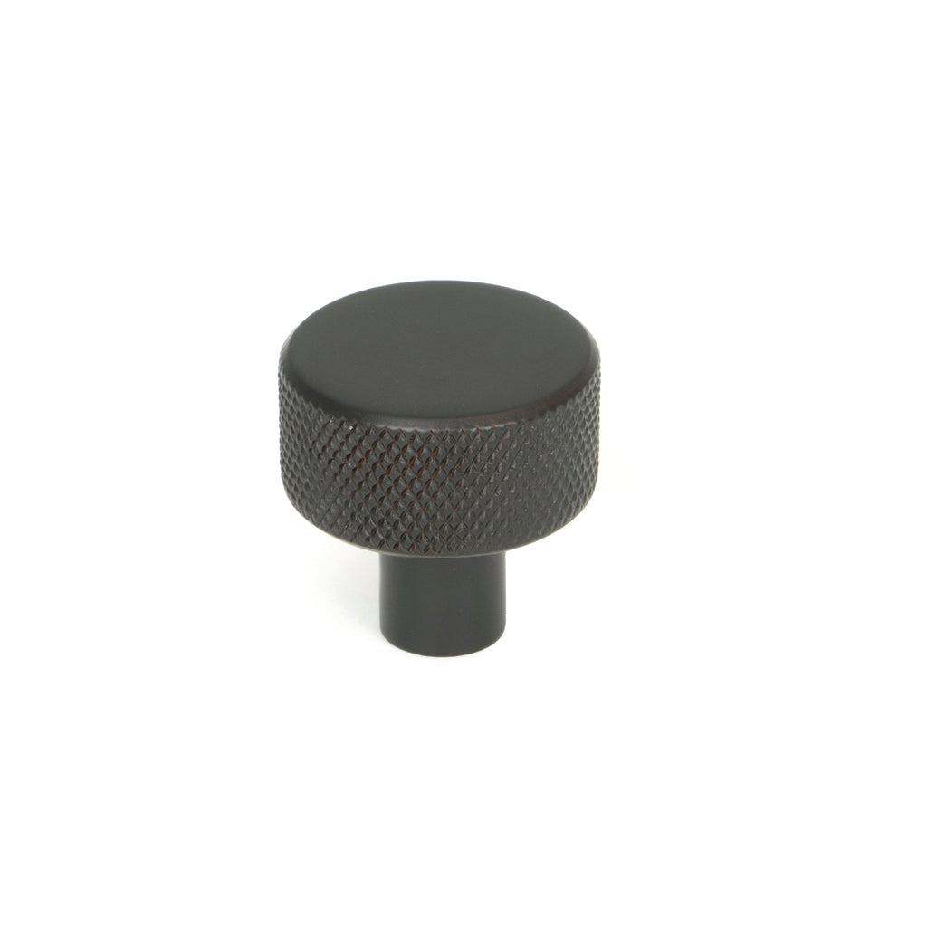 White background image of From The Anvil's Aged Bronze 25mm Brompton Cabinet Knob | From The Anvil